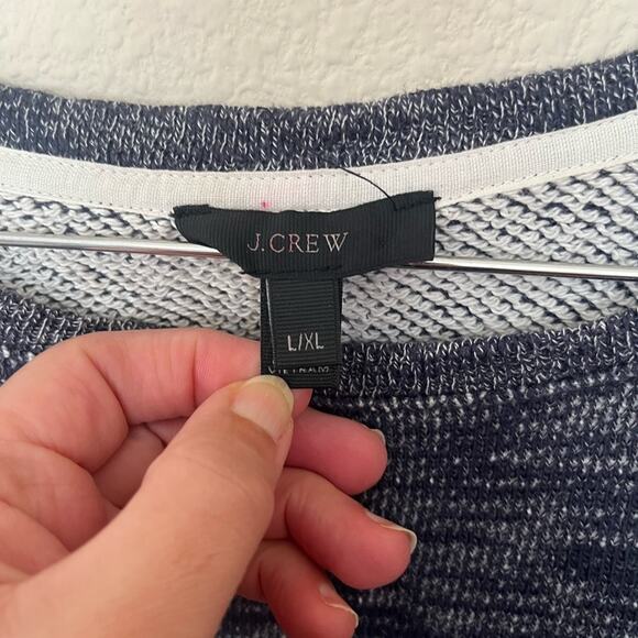 J. Crew Twist-front heathered sweatshirt - Picture 4 of 7